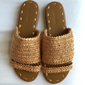 NWT Carrie Forbes Raffia Sandals